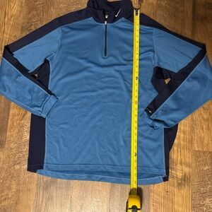 Nike Two-Tone Blue Half-Zip Pullover